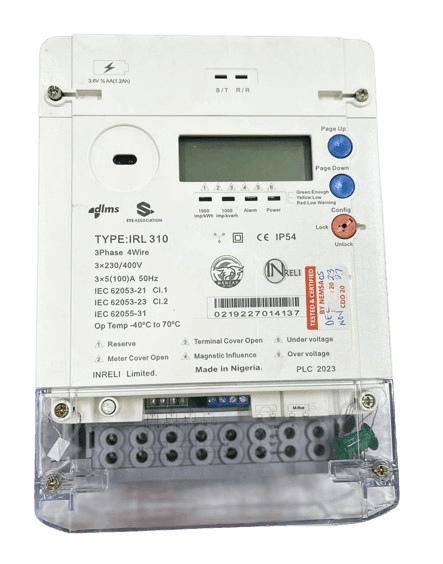 INRELI BS-Smart Three Phase Prepaid Meter (IRL310)