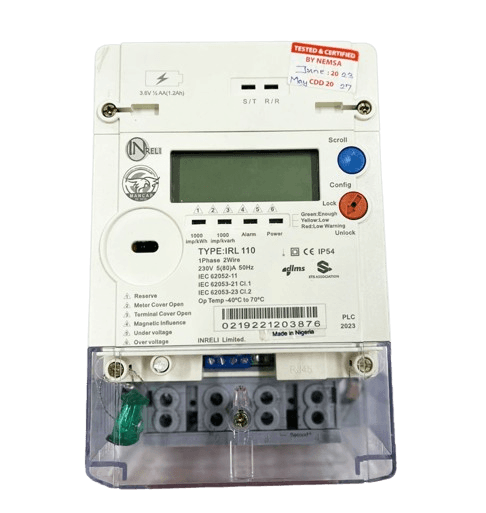 INRELI BS-Smart Single Phase Prepaid Meter (IRL110)